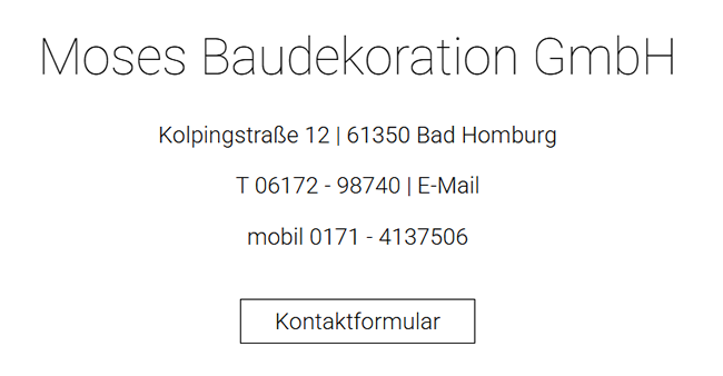 Moses Baudekoration in Echzell